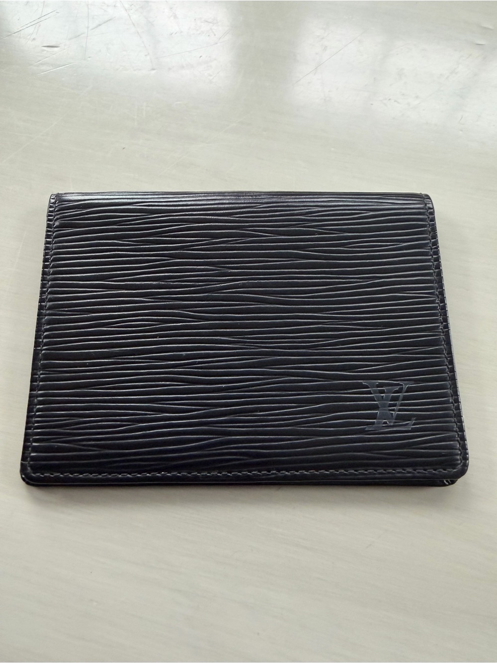 Louis Vuitton Black Epi Leather Card Holder